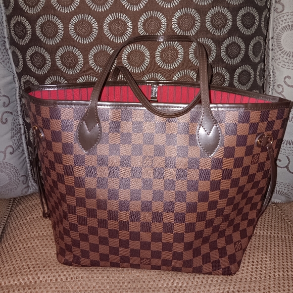 Louis Vuitton damier ebene neverfull tote - Picture 2 of 8